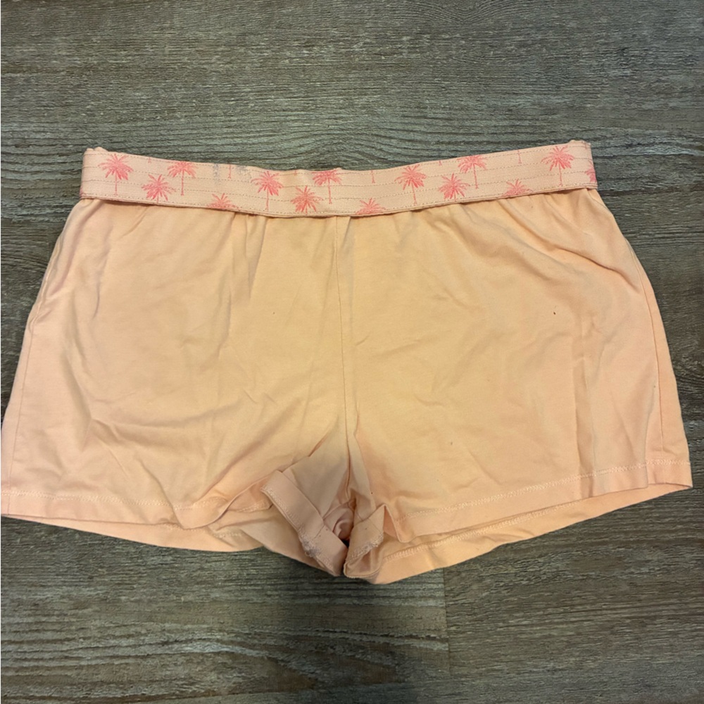 Peachy Orange fold over shorts